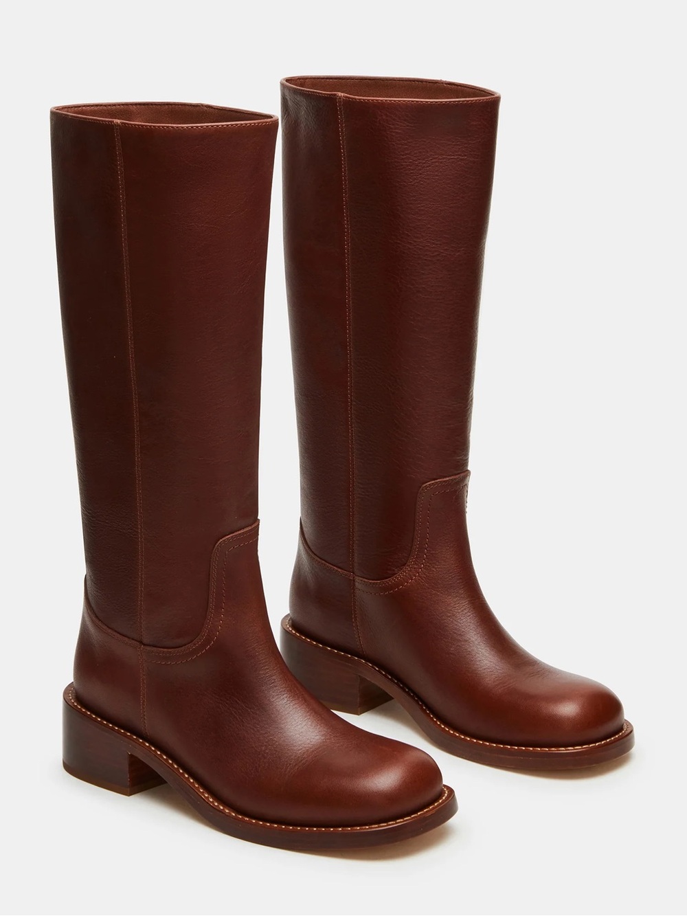 Brand New- Steve Madden Riggs Boot in Rust Leather Brown 👢🤎